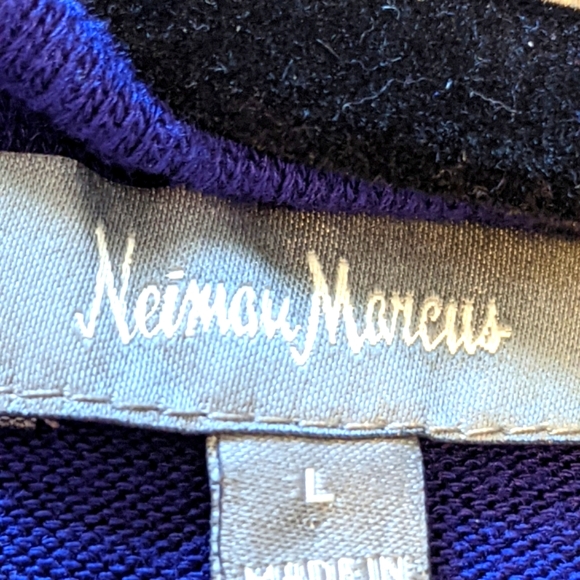 NWOT Neiman Marcus Purple Plum Hi-Low Trapeze Sweater- Size  Large - Picture 2 of 4
